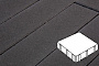 Плитка тротуарная Готика Profi, Квадрат, черный, частичный прокрас, с/ц, 300*300*100 мм