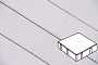Плитка тротуарная Готика Profi, Квадрат без фаски, кристалл, частичный прокрас, б/ц, 150*150*100 мм