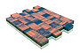 Плитка тротуарная BRAER Старый город Ландхаус Color Mix Техас, толщина 80 мм