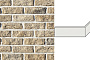 Декоративный кирпич White Hills Брюгге брик Design угловой элемент цвет 319-15