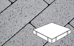 Плитка тротуарная Готика, Granite FERRO, Квадрат, Белла Уайт, 600*600*100 мм