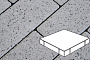 Плитка тротуарная Готика, Granite FERRO, Квадрат, Белла Уайт, 600*600*100 мм