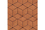 Плитка тротуарная SteinRus Полярная звезда Б.5.Ф.8, Native, оранжевый, 250*150*60 мм