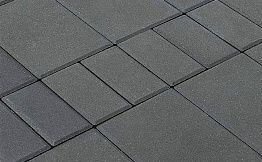 Плитка тротуарная BRAER Мозаика серый, толщина 60 мм