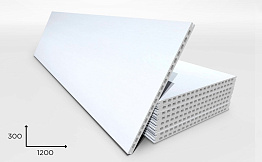 Керамогранитная плита Faveker GA20 для НФС, Blanco, 1200*300*20 мм