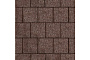Плитка тротуарная SteinRus Квадрат Лайн большой Б.1.К.6, Old-age, коричневый, 200*200*60 мм