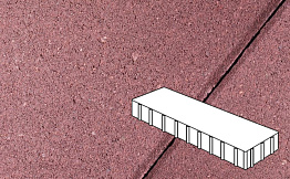 Плитка тротуарная Готика Profi, Плита, красный, частичный прокрас, с/ц, 500*125*100 мм