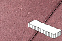 Плитка тротуарная Готика Profi, Плита, красный, частичный прокрас, с/ц, 500*125*100 мм