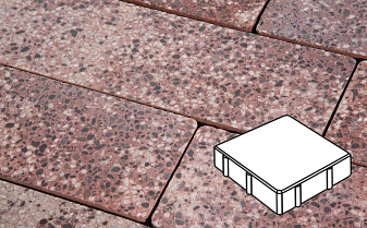 Плитка тротуарная Готика, Granite FINO, Квадрат, Сансет, 200*200*60 мм