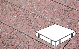 Плитка тротуарная Готика, Granite FINO, Квадрат, Ладожский, 500*500*100 мм