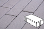 Плитка тротуарная Готика Profi, Брусчатка, белый, полный прокрас, б/ц, 200*100*40 мм