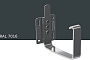 Кронштейн желоба короткий KROP PVC Квадрат с плоским креплением для системы D 135/80*80 мм, RAL 7016