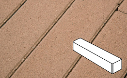 Плитка тротуарная Готика Profi, Ригель, оранжевый, частичный покрас, б/ц, 360*80*100 мм
