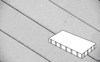 Плитка тротуарная Готика Profi, Плита без фаски, светло-серый, частичный прокрас, с/ц, 600*200*100 мм
