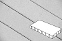 Плитка тротуарная Готика Profi, Плита без фаски, светло-серый, частичный прокрас, с/ц, 600*200*100 мм