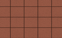 Плитка тротуарная Квадрат (ЛА-Линия) А.2.К.4 гладкий красный 200*200*40 мм