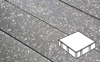 Плитка тротуарная Готика, Granite FINO, Квадрат, Ильменит, 150*150*60 мм