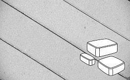 Плитка тротуарная Готика Profi, Классика, светло-серый, полный прокрас, с/ц, толщина 60 мм, комплект 3 шт