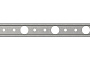Рейка прижимная стальная РС 2 Termoclip, 3000*31*1,5 мм