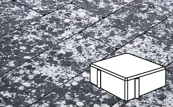 Плитка тротуарная Готика, Granite FINO, Квадрат, Диорит, 100*100*60 мм