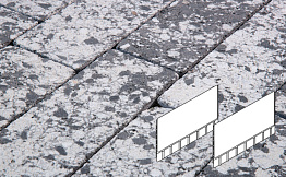 Плита AI тротуарная Готика Granite FINERRO, Диорит 700*500*80 мм