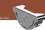 Заглушка желоба универсальная KROP STAL для системы D 150/100 мм, RAL 8004