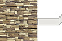 Угловой искусственный камень для навесных вентилируемых фасадов White Hills Фьорд Лэнд F201-25