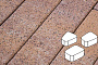Плитка тротуарная Готика Natur FERRO, Веер, Терракота, комплект 3 шт, толщина 60 мм