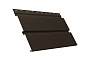Софит металлический Grand Line Квадро брус с полной перфорацией, сталь 0,5 мм Satin, RR 32 темно-коричневый