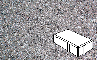 Плитка тротуарная Готика, Granite FINERRO, Брусчатка, Белла Уайт, 200*100*60 мм