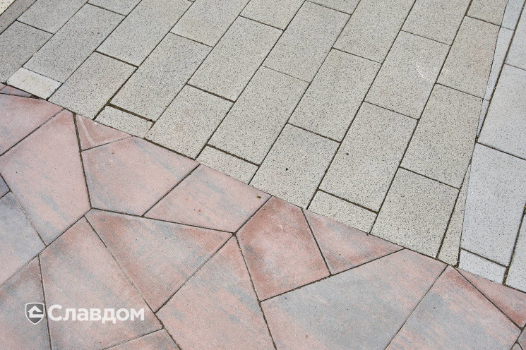 Плита тротуарная Готика Granite FERRO, Цветок Урала, 400*200*80 мм