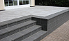 Клинкерная ступень прямоугольная рядовая Stroeher Loftstufe Keraplatte Aera T 705 beton 294х340х35х11 мм